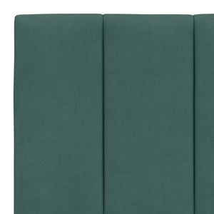 Headboard Cushion "Hanko" Dark Green 160 cm Velvet