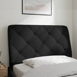Headboard Cushion Black 80 cm Velvet