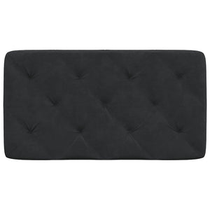 Headboard Cushion Black 80 cm Velvet