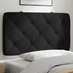 Headboard Cushion Black 80 cm Velvet