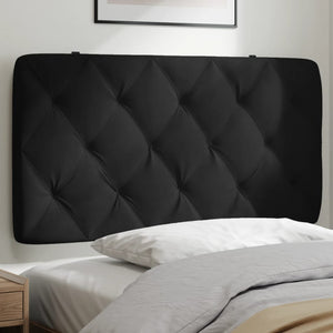 Headboard Cushion Black 100 cm Velvet