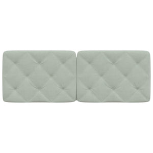 Headboard Cushion Light Grey 120 cm Velvet
