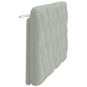 Headboard Cushion Light Grey 120 cm Velvet