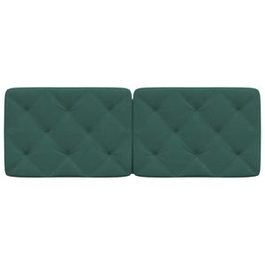 Headboard Cushion Dark Green 120 cm Velvet