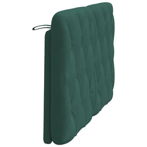 Headboard Cushion Dark Green 120 cm Velvet