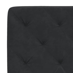 Headboard Cushion Black 160 cm Velvet