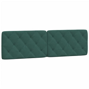 Headboard Cushion Dark Green 180 cm Velvet