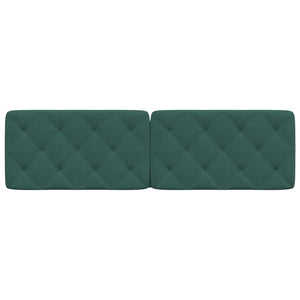 Headboard Cushion Dark Green 180 cm Velvet