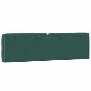 Headboard Cushion Dark Green 180 cm Velvet