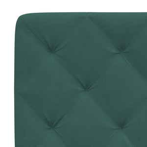 Headboard Cushion Dark Green 180 cm Velvet