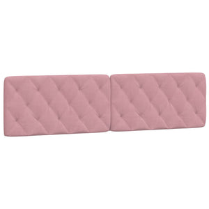Headboard Cushion Pink 200 cm Velvet