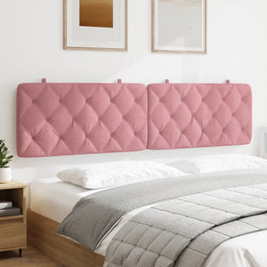 Headboard Cushion Pink 200 cm Velvet