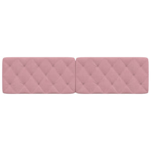 Headboard Cushion Pink 200 cm Velvet