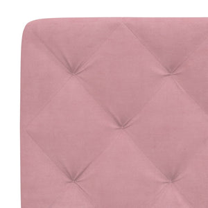Headboard Cushion Pink 200 cm Velvet
