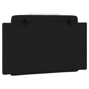 Headboard Cushion "Viana" Black and White 80 cm Faux Leather