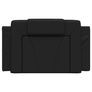 Headboard Cushion "Viana" Black 90 cm Faux Leather
