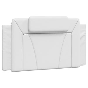 Headboard Cushion "Viana" White 100 cm Faux Leather