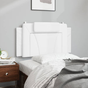 Headboard Cushion "Viana" White 100 cm Faux Leather