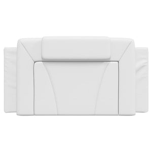 Headboard Cushion "Viana" White 100 cm Faux Leather