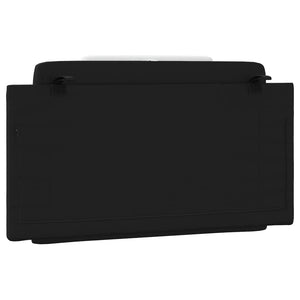 Headboard Cushion "Viana" Black and White 100 cm Faux Leather