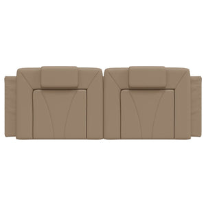Headboard Cushion "Viana" Cappuccino 120 cm Faux Leather