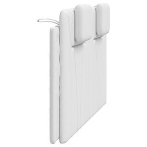 Headboard Cushion "Viana" White 140 cm Faux Leather
