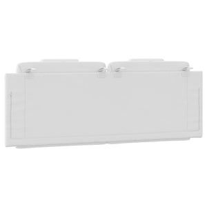 Headboard Cushion "Viana" White 140 cm Faux Leather