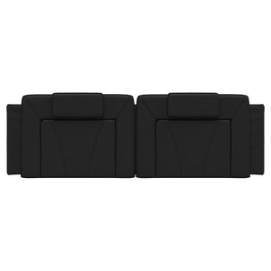 Headboard Cushion "Viana" Black 160 cm Faux Leather