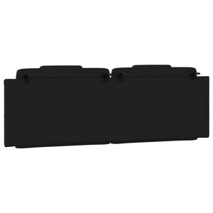 Headboard Cushion "Viana" Black 160 cm Faux Leather