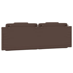 Headboard Cushion "Viana" Brown 160 cm Faux Leather