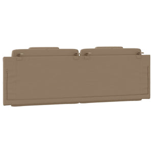 Headboard Cushion "Viana" Cappuccino 160 cm Faux Leather