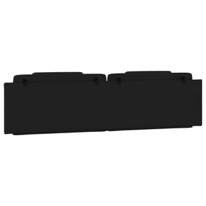 Headboard Cushion "Viana" Black 200 cm Faux Leather