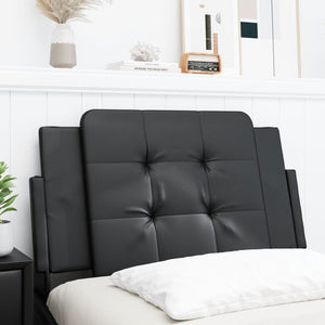 Headboard Cushion "Zadar" Black 80 cm Faux Leather