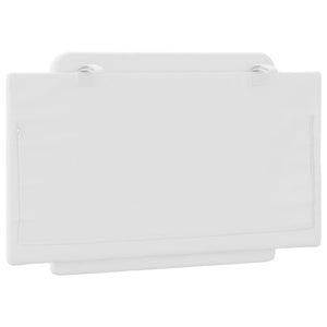 Headboard Cushion "Zadar" White 90 cm Faux Leather