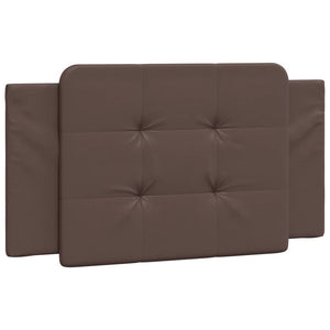 Headboard Cushion "Zadar" Brown 100 cm Faux Leather