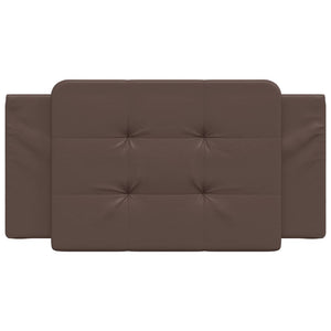 Headboard Cushion "Zadar" Brown 100 cm Faux Leather