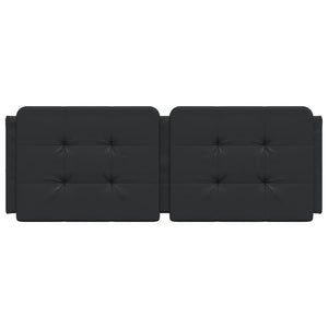 Headboard Cushion "Zadar" Black 120 cm Faux Leather