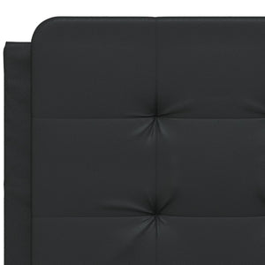 Headboard Cushion "Zadar" Black 120 cm Faux Leather