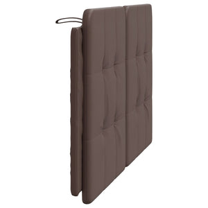 Headboard Cushion "Zadar" Brown 120 cm Faux Leather