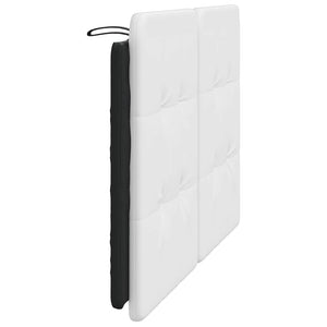 Headboard Cushion "Zadar" White and Black 120 cm Faux Leather