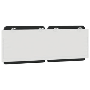 Headboard Cushion "Zadar" Black and White 120 cm Faux Leather