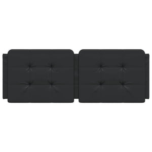 Headboard Cushion "Zadar" Black 140 cm Faux Leather