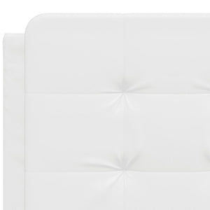 Headboard Cushion "Zadar" White 140 cm Faux Leather