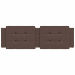 Headboard Cushion "Zadar" Brown 160 cm Faux Leather