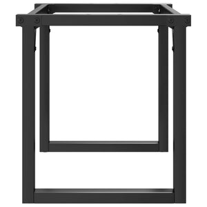 Bordsben för soffbord O-ram 80x40x43 cm stål