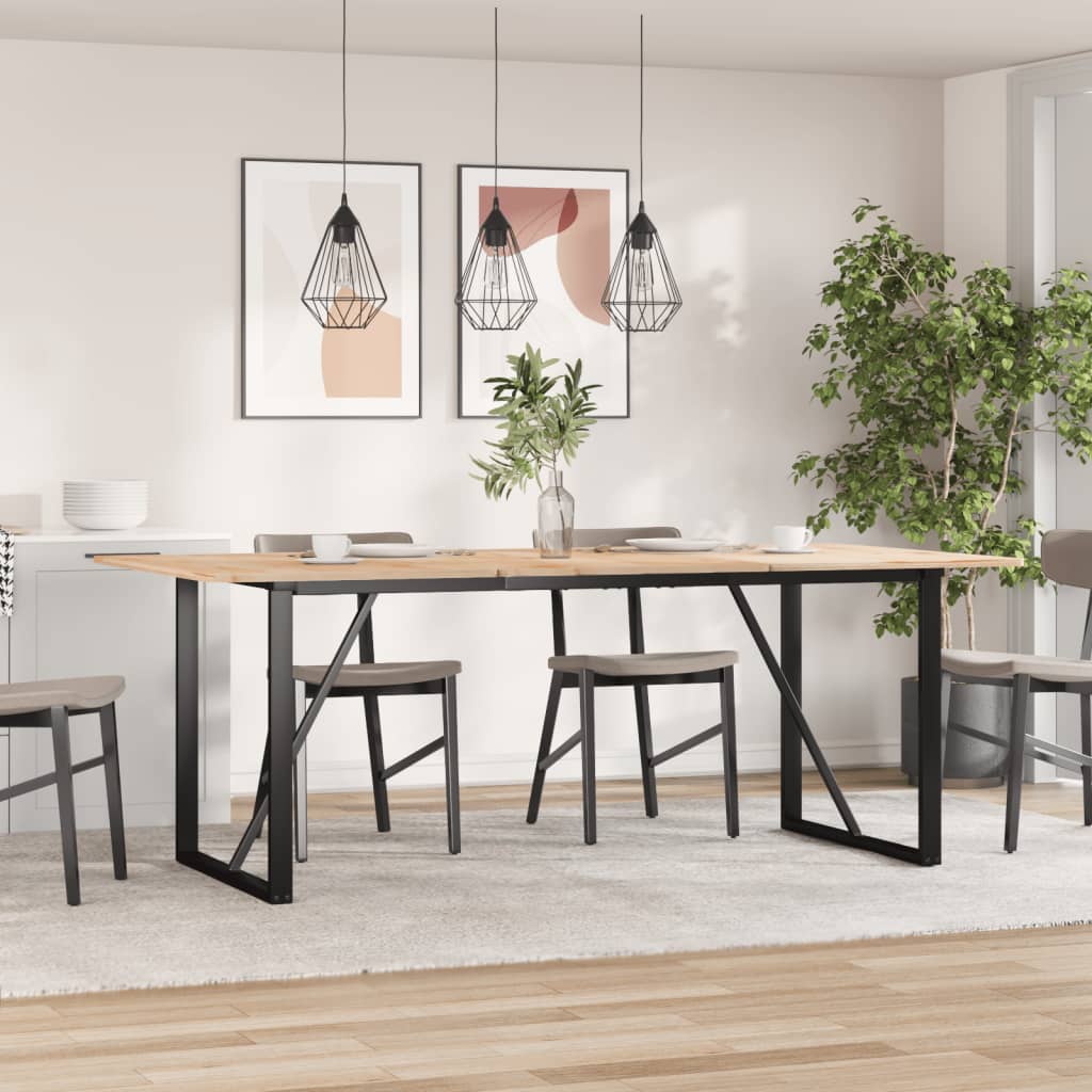 Bordsben för matbord O-ram 160x80x73 cm stål