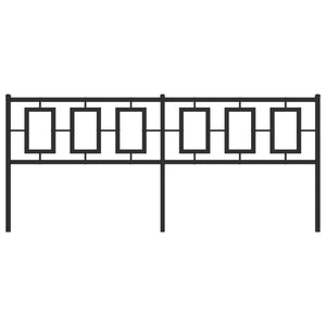 Huvudgavel metall svart 200 cm