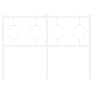 Huvudgavel metall vit 120 cm