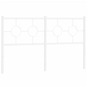 Huvudgavel metall vit 160 cm
