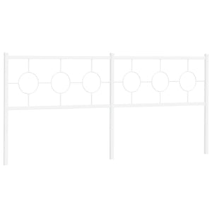 Huvudgavel metall vit 200 cm